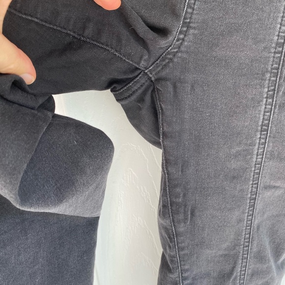 Free People High Rise Skinny Jean Jegging Elastic Waist Heathered Black Size 29 - Picture 4 of 4